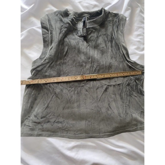 Skims‎ Velour Gunmetal Gray Crew Neck Tank Size Extra Large XL - Picture 6 of 8